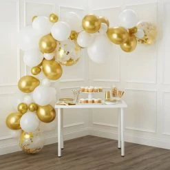 Best deal ✔️ 10ft. Gold & White Balloon Garland by Celebrate It™ 😍