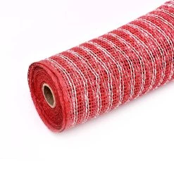 New 🔥 12 Pack: Poly Burlap Striped Mesh by Celebrate It™ ⌛ -Celebrate It Sales Shop 10658575 3 1