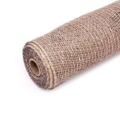Outlet 😍 10" Beige, Natural & Moss Poly Burlap Mesh by Celebrate It™ 🤩 -Celebrate It Sales Shop 10658577 3