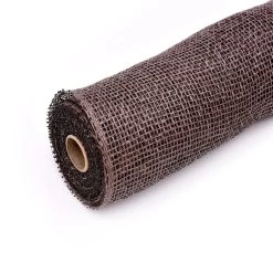 Wholesale 🥰 10" Chocolate Brown Poly Burlap Mesh by Celebrate It™ 👍 -Celebrate It Sales Shop 10658578 3