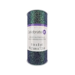 Outlet 😉 6" Iridescent Chunky Glitter Tulle by Celebrate It™ 🎁