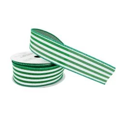 Hot Sale 🌟 1.5" Stripe Faux Linen Wired Ribbon by Celebrate It™ 🔥 -Celebrate It Sales Shop 10659009 2