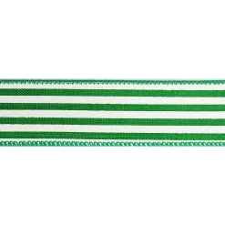 Brand new ❤️ 12 Pack: 1.5" Faux Linen Wired Striped Ribbon by Celebrate It™ 🤩 -Celebrate It Sales Shop 10659009 3 1