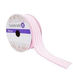 Best Sale ✔️ 12 Pack: 1.5" Faux Linen Wired Ribbon by Celebrate It™ Décor 🤩