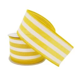 Cheap 🛒 2.5" Faux Linen Wired Thick Striped Ribbon by Celebrate It™ Décor ⌛ 7 Cheap 🛒 2.5" Faux Linen Wired Thick Striped Ribbon by Celebrate It™ Décor ⌛ -Celebrate It Sales Shop 10659021 2
