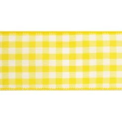 Deals 🎉 2.5" Gingham Wired Ribbon by Celebrate It™ Décor 🎁 -Celebrate It Sales Shop 10659023 3