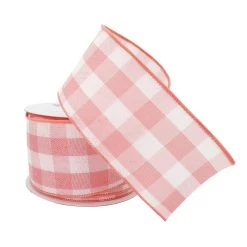 Wholesale 🛒 2.5" Gingham Wired Ribbon by Celebrate It™ Décor 🧨 -Celebrate It Sales Shop 10659028 2