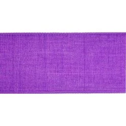 Cheap 🤩 2.5" Faux Linen Wired Ribbon by Celebrate It™ Décor 💯 -Celebrate It Sales Shop 10659031 3