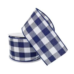 Cheap ✔️ 2.5" Buffalo Check Wired Ribbon by Celebrate It™ Décor 🛒 -Celebrate It Sales Shop 10659035 2
