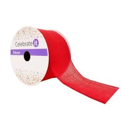 Cheap 🎁 2.5" Faux Burlap Wired Ribbon by Celebrate It™ 🥰