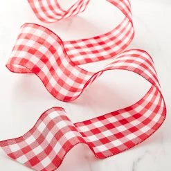 Best reviews of 🤩 4" Red Buffalo Check Wired Ribbon by Celebrate It™ 😉 -Celebrate It Sales Shop 10659058 20