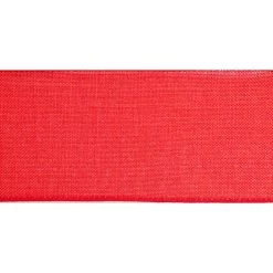 Coupon 🤩 2.5" Red Faux Linen Wired Ribbon by Celebrate It™ ⌛ -Celebrate It Sales Shop 10659062 3