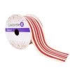 Top 10 🎁 12 Pack: 2.5" Stripe Faux Cotton Wired Ribbon by Celebrate It™ 😀