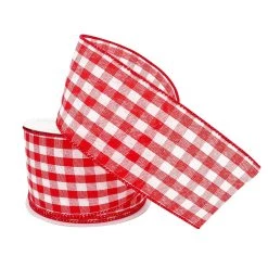 Outlet ✨ 12 Pack: 2.5" Gingham Wired Ribbon by Celebrate It™ 🧨 -Celebrate It Sales Shop 10659066 2 1