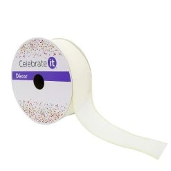 Best reviews of 💯 1.5" Ivory Faux Linen Wired Ribbon by Celebrate It™ ✔️