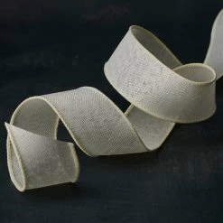 Best reviews of 💯 1.5" Ivory Faux Linen Wired Ribbon by Celebrate It™ ✔️ -Celebrate It Sales Shop 10659067 20