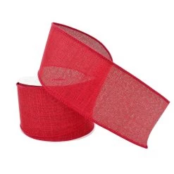 Cheapest 🔔 12 Pack: 2.5" Faux Linen Wired Ribbon by Celebrate It™ 🤩 -Celebrate It Sales Shop 10659070 2 1