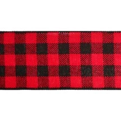 Hot Sale 😀 2.5" Red & Black Buffalo Check Wired Ribbon by Celebrate It™ 🔔 -Celebrate It Sales Shop 10659071 3