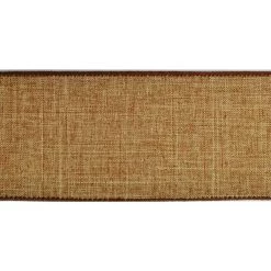 Buy 🥰 2.5" Tan Faux Linen Wired Ribbon by Celebrate It™ 🔔 -Celebrate It Sales Shop 10659078 3