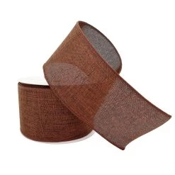 Best deal ✨ 12 Pack: 2.5" Faux Linen Wired Ribbon by Celebrate It™ Décor 🎁 -Celebrate It Sales Shop 10659083 2 1