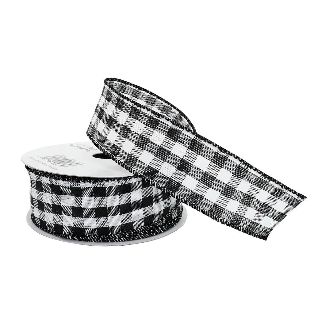 Deals ❤️ 12 Pack: 1.5" Gingham Wired Ribbon by Celebrate It™ Décor 🔥 4 Deals ❤️ 12 Pack: 1.5" Gingham Wired Ribbon by Celebrate It™ Décor 🔥 - Image 4