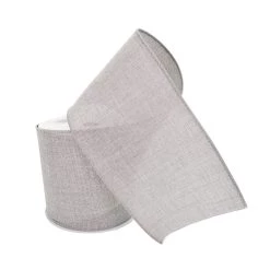 Hot Sale 😉 12 Pack: 4" Faux Linen Wired Ribbon by Celebrate It™ Décor 🔥 -Celebrate It Sales Shop 10659091 2 1