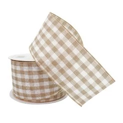 Coupon 🌟 2.5" Gingham Wired Ribbon by Celebrate It™ Décor 🎉 -Celebrate It Sales Shop 10659096 2