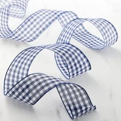 Best Pirce 💯 2.5" Gingham Wired Ribbon by Celebrate It™ Décor 😀 -Celebrate It Sales Shop 10659100 20