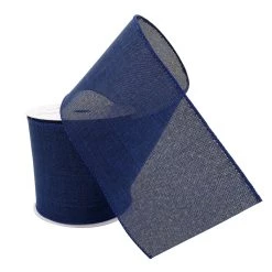 Hot Sale 😍 12 Pack: 4" Faux Linen Wired Ribbon by Celebrate It™ Décor 😀 -Celebrate It Sales Shop 10659102 2 1