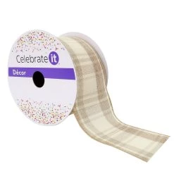 Best deal 🔔 12 Pack: 2.5" Wired Plaid Ribbon by Celebrate It™ Décor 🛒