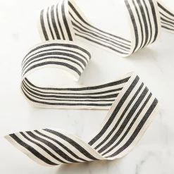 Brand new 🥰 2.5" Faux Cotton Wired Striped Ribbon by Celebrate It™ Décor 👍 -Celebrate It Sales Shop 10659108 20