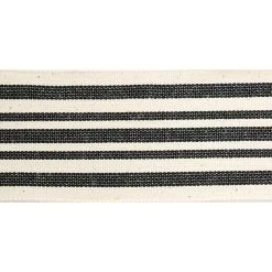 Budget ⌛ 12 Pack: 2.5" Faux Cotton Wired Striped Ribbon by Celebrate It™ Décor 😀 -Celebrate It Sales Shop 10659108 3 1