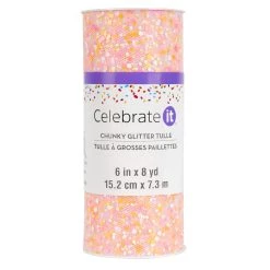 Coupon ✔️ 6" Chunky Glitter Tulle by Celebrate It™ 🥰