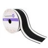 Discount 🔥 2.5" Taffeta Wired Black Center Stripe Ribbon by Celebrate It™ 😉
