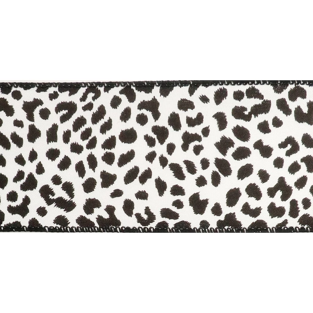 Buy 💯 2.5" Faux Cotton Wired Leopard Ribbon by Celebrate It™ 🔥 3 Buy 💯 2.5" Faux Cotton Wired Leopard Ribbon by Celebrate It™ 🔥 - Image 3