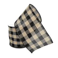 Brand new 👏 4" Wired Buffalo Check Ribbon by Celebrate It™ Décor 😍 -Celebrate It Sales Shop 10659128 2