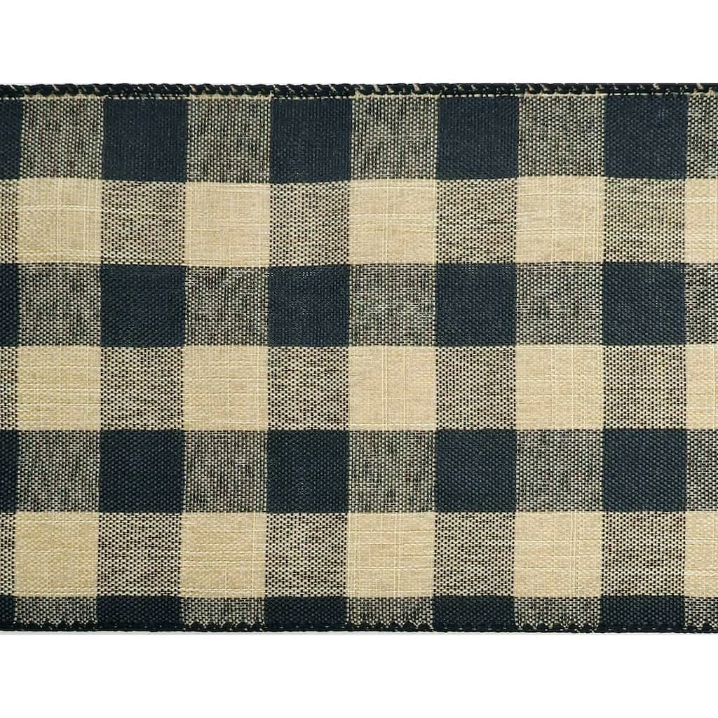 Cheap 😀 12 Pack: 4" Wired Buffalo Check Ribbon by Celebrate It™ Décor ✔️ 3 Cheap 😀 12 Pack: 4" Wired Buffalo Check Ribbon by Celebrate It™ Décor ✔️ - Image 3