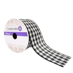 Flash Sale 🔔 2.5" Wired Gingham Ribbon by Celebrate It™ 🎉