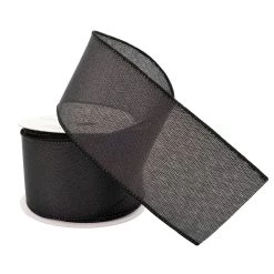 Coupon 🎉 12 Pack: 2.5" Faux Linen Wired Ribbon by Celebrate It™ 🥰 -Celebrate It Sales Shop 10659132 2 1