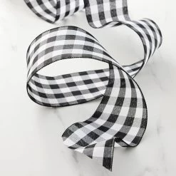 Outlet ✔️ 4" Wired Buffalo Check Ribbon by Celebrate It™ Décor 😉 -Celebrate It Sales Shop 10659133 20