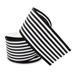 Buy ✨ 12 Pack: 2.5" Faux Linen Wired Stripe Ribbon by Celebrate It™ 😍 -Celebrate It Sales Shop 10659134 2