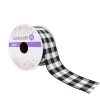 Flash Sale 👍 12 Pack: 1.5" Taffeta Wired Checker Ribbon by Celebrate It™ 360°™ 😍