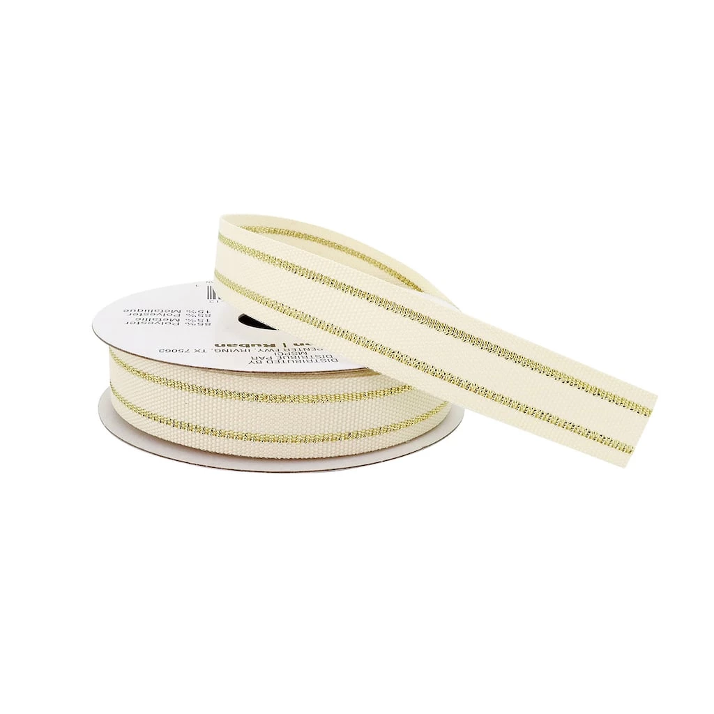 Outlet ๐ 5/8" Grosgrain Ticking Striped Ribbon by Celebrate It™ 360°™ ๐ 2 Outlet ๐ 5/8" Grosgrain Ticking Striped Ribbon by Celebrate It™ 360°™ ๐ - Image 2