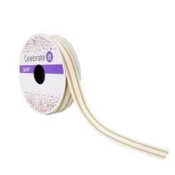 Coupon 🔥 5/8" Grosgrain Ticking Striped Ribbon by Celebrate It™ 360°™ 💯