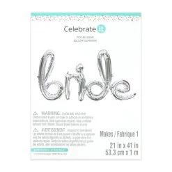 Flash Sale 👏 Silver Bride Foil Balloon by Celebrate It™ 😀