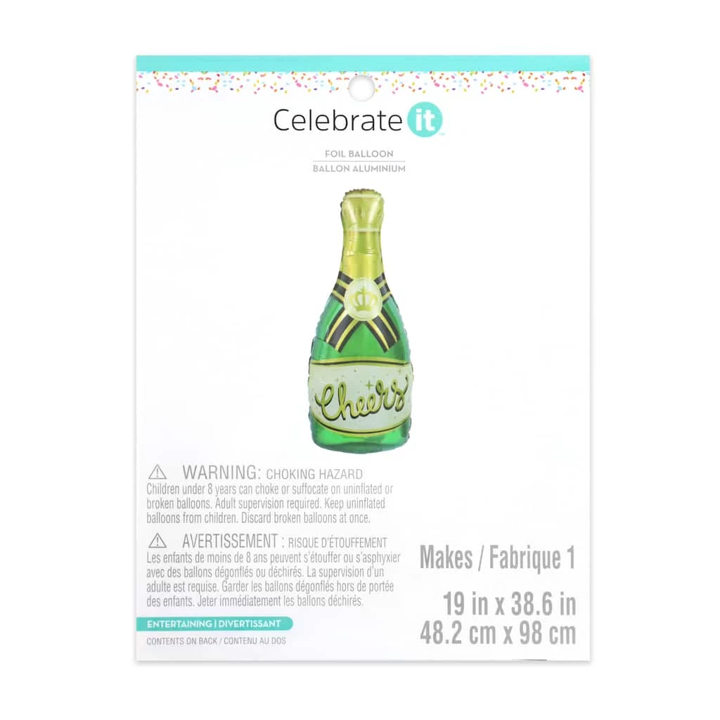 Coupon 🌟 6 Pack: Bubbly Bottle Foil Balloon by Celebrate It™ ✔️ 1 Coupon 🌟 6 Pack: Bubbly Bottle Foil Balloon by Celebrate It™ ✔️