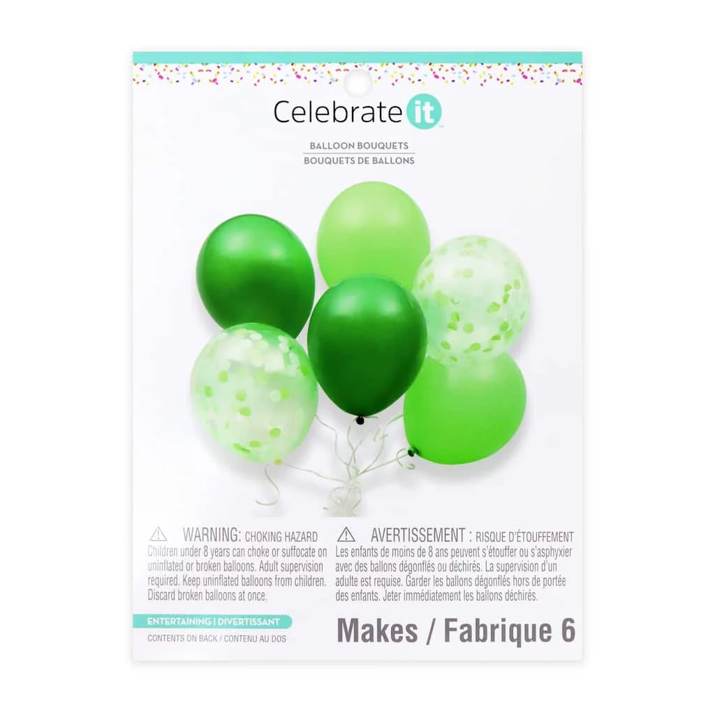 Discount ✔️ Green Balloon Bouquet Kit by Celebrate It™ 🌟 1 Discount ✔️ Green Balloon Bouquet Kit by Celebrate It™ 🌟