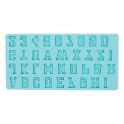 Budget 🔥 6 Pack: Varsity Font Silicone Fondant Mold by Celebrate It® 🎁
