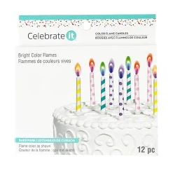 Buy 🥰 12 Packs: 12 ct. (144 total) Printed Pastel Color Flame Candles by Celebrate It® 🎁