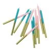 Cheap 🔔 12 Packs: 12 ct. (144 total) Gold Dipped Pink & Teal 🥳 Birthday Candles by Celebrate It™ 😍